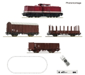 Roco 5110009 - H0 - Start-Set z21 Diesellok BR 110 mit Güterzug, DR, Ep. IV - DC-Digital